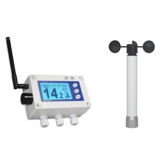 Navis W410 Wireless Anemometer with Alarm for Industry with WS 010-1 sensor