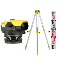 Leica NA324 Automatic Level Package with Tripod and Levelling Staff