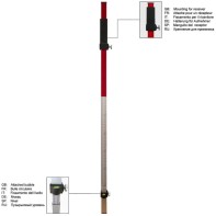 ADA Laser Staff Telescopic Aluminium Leveling Staff