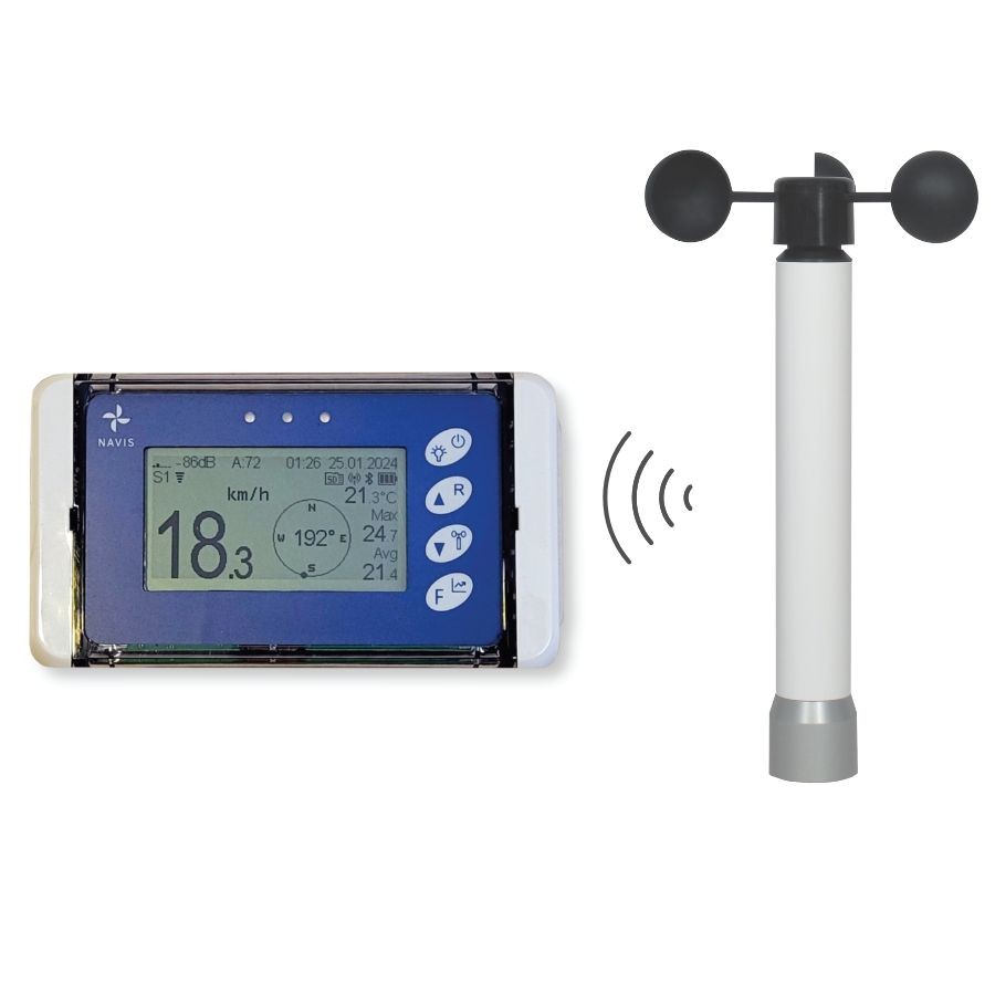 Navis WL13 Long Range Wireless Anemometer & Logger with WS 010-1 sensor Navis WL13 Long Range Wireless Anemometer & Logger with WS 010-1 sensor