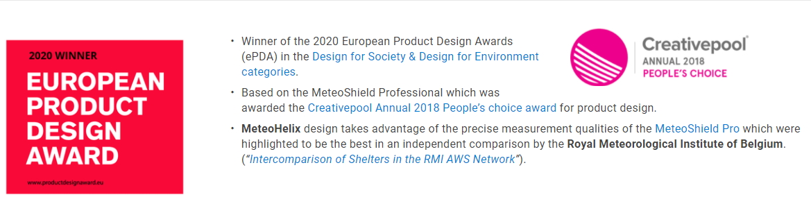 MeteoHelix Awards